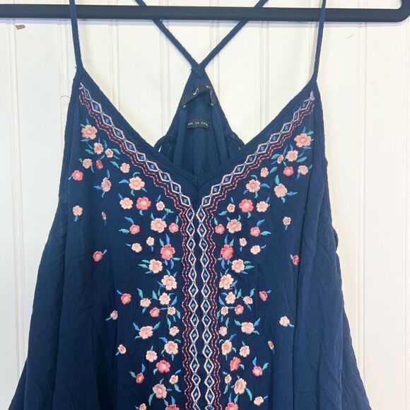 Miss Me Jeans Women's Lace Tank Top blue Size Large - Picture 2 of 16